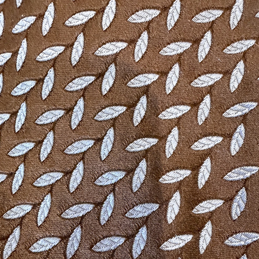 Alfred Dunhill blue and brown silk neck tie